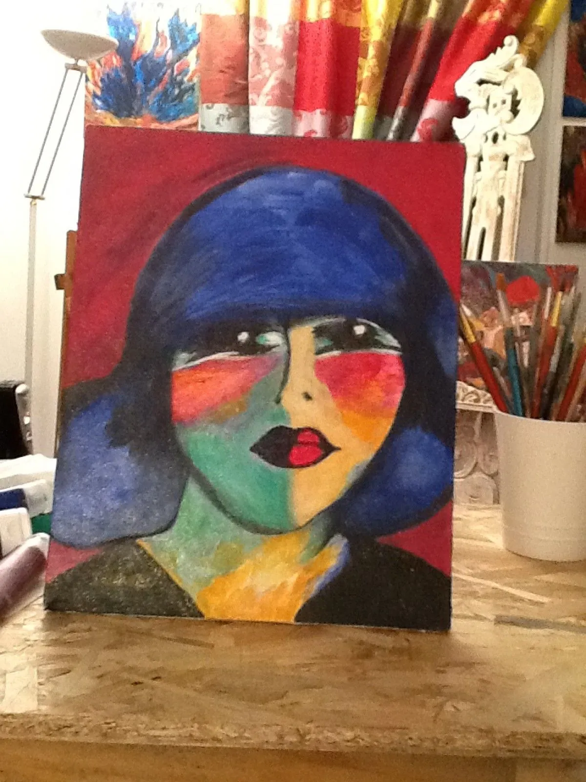 Madame Bleue, artwork by Arabelle Tardevet