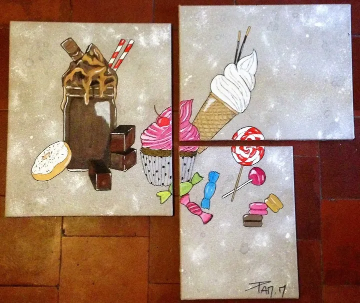 SWEET CANDIES, œuvre de PAM. M