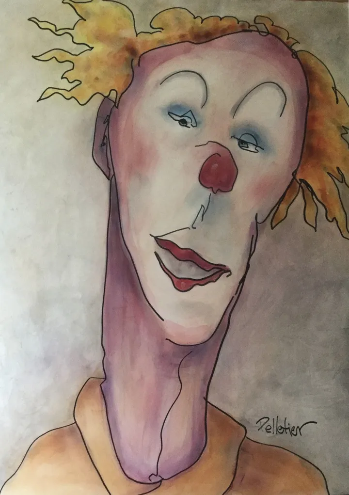 Clownerie (Série Perceptions), œuvre de Sylvie Pelletier