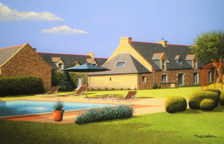 breton house, artwork by Thierry Traccoën