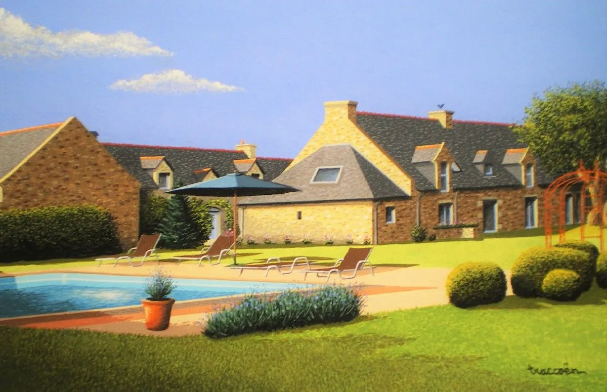 breton house, artwork by Thierry Traccoën