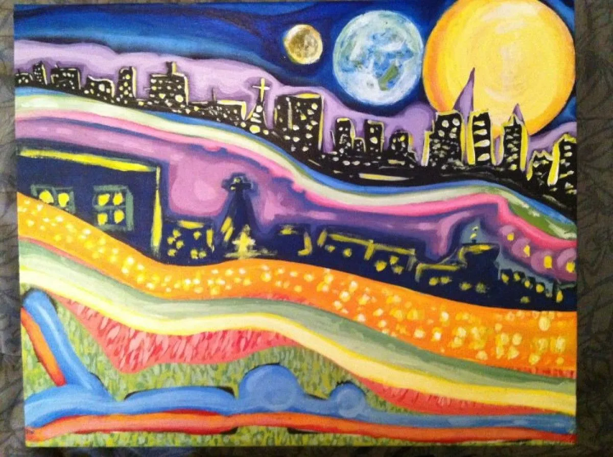 light city, artwork by amado francisco franco estañol