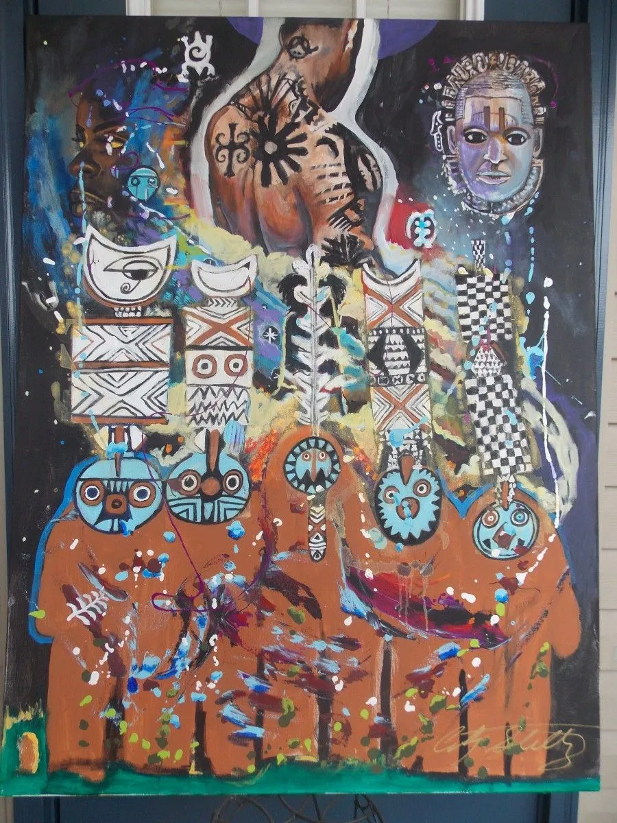 Black, artwork by Anthony Stollings