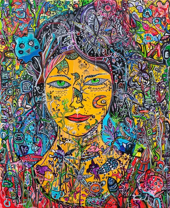 Soleils verts, artwork by Céline Hubert