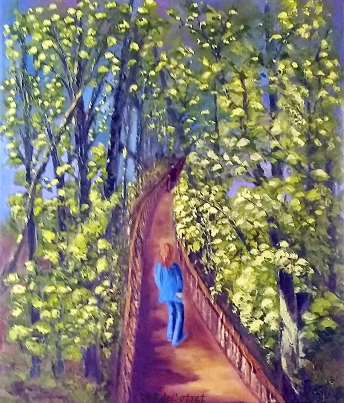 Un beau jour de printemps, œuvre de Anne René de Cotret