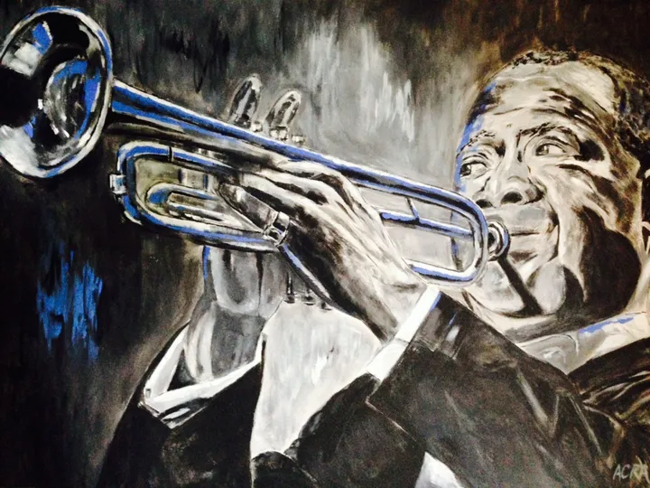 Satchmo, artwork by Colette Acra