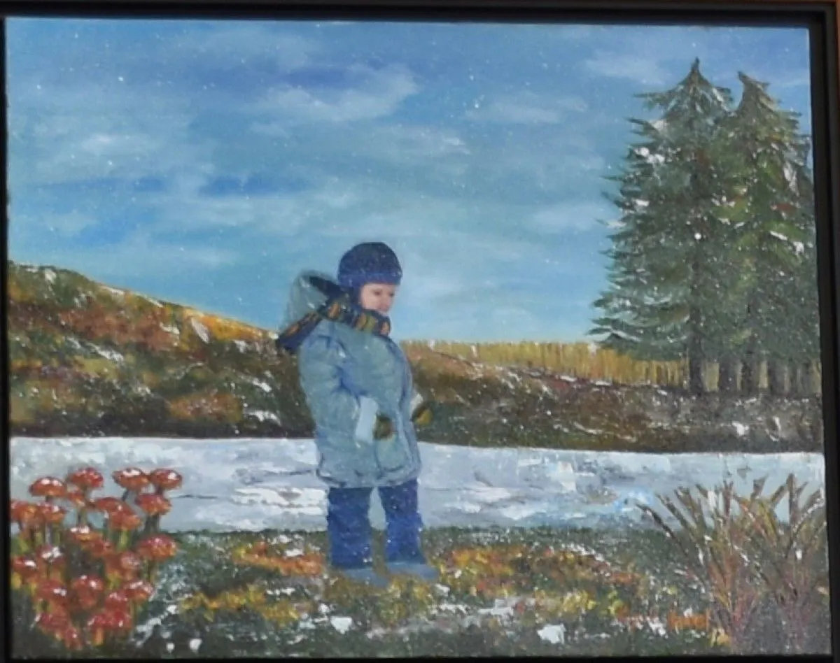 53-  Le p'tit homme à mamie, œuvre de Lynda Hamel