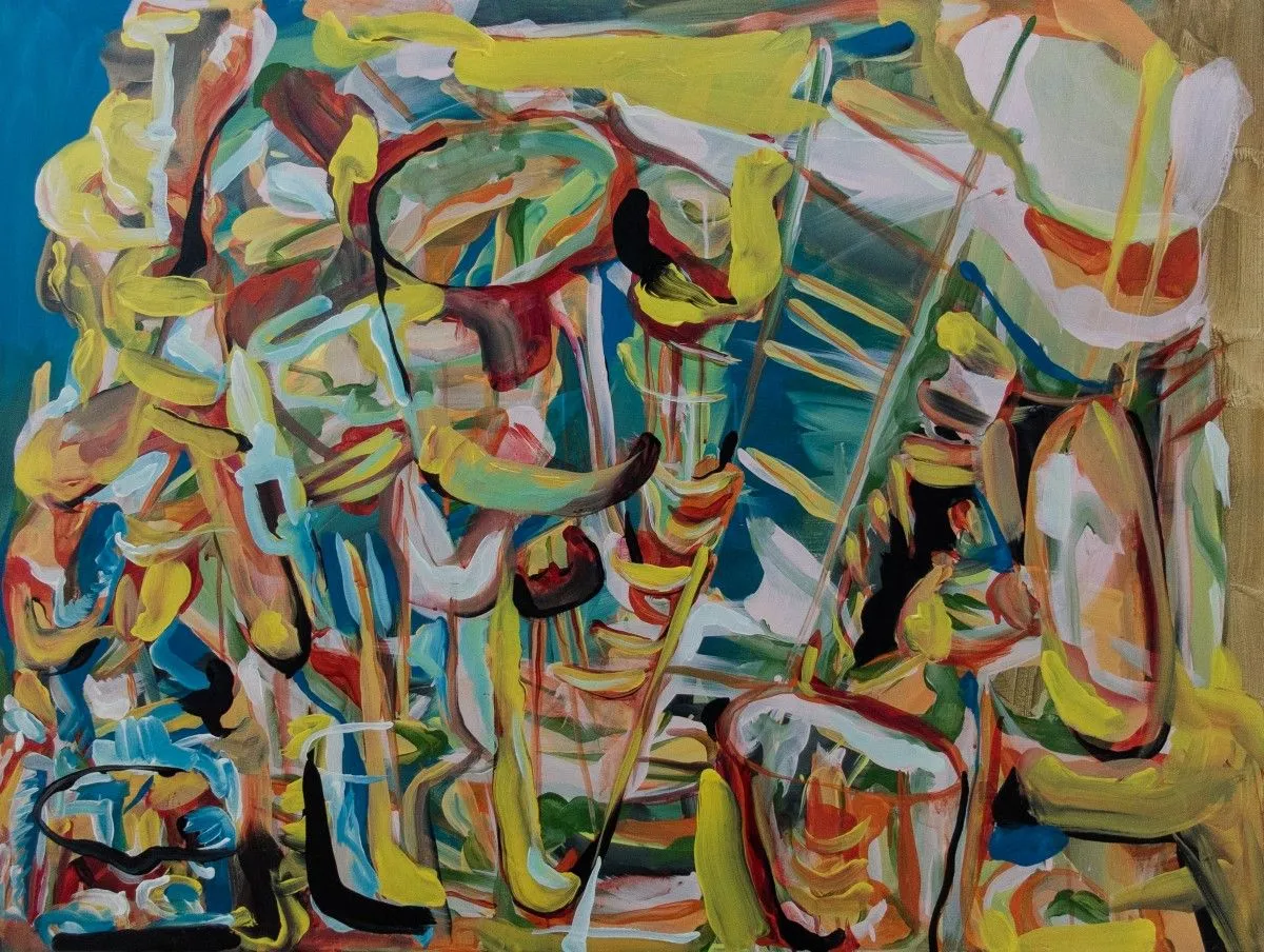 L'échelle., artwork by Charaf El Ghernati