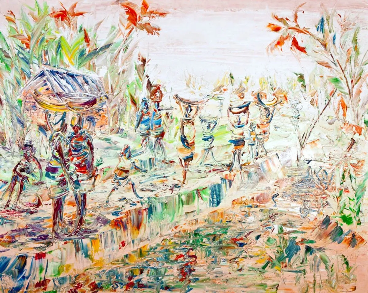 To the farm, artwork by Akpan Usoroh