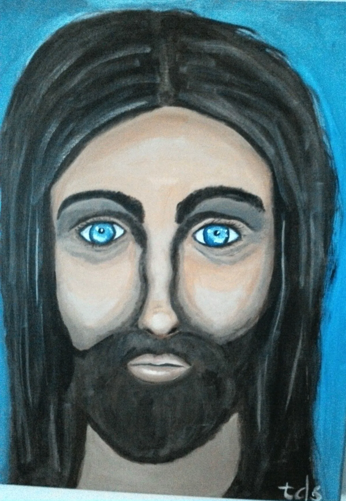 "Blue-Eyed Messiah", œuvre de Taryn Simpson