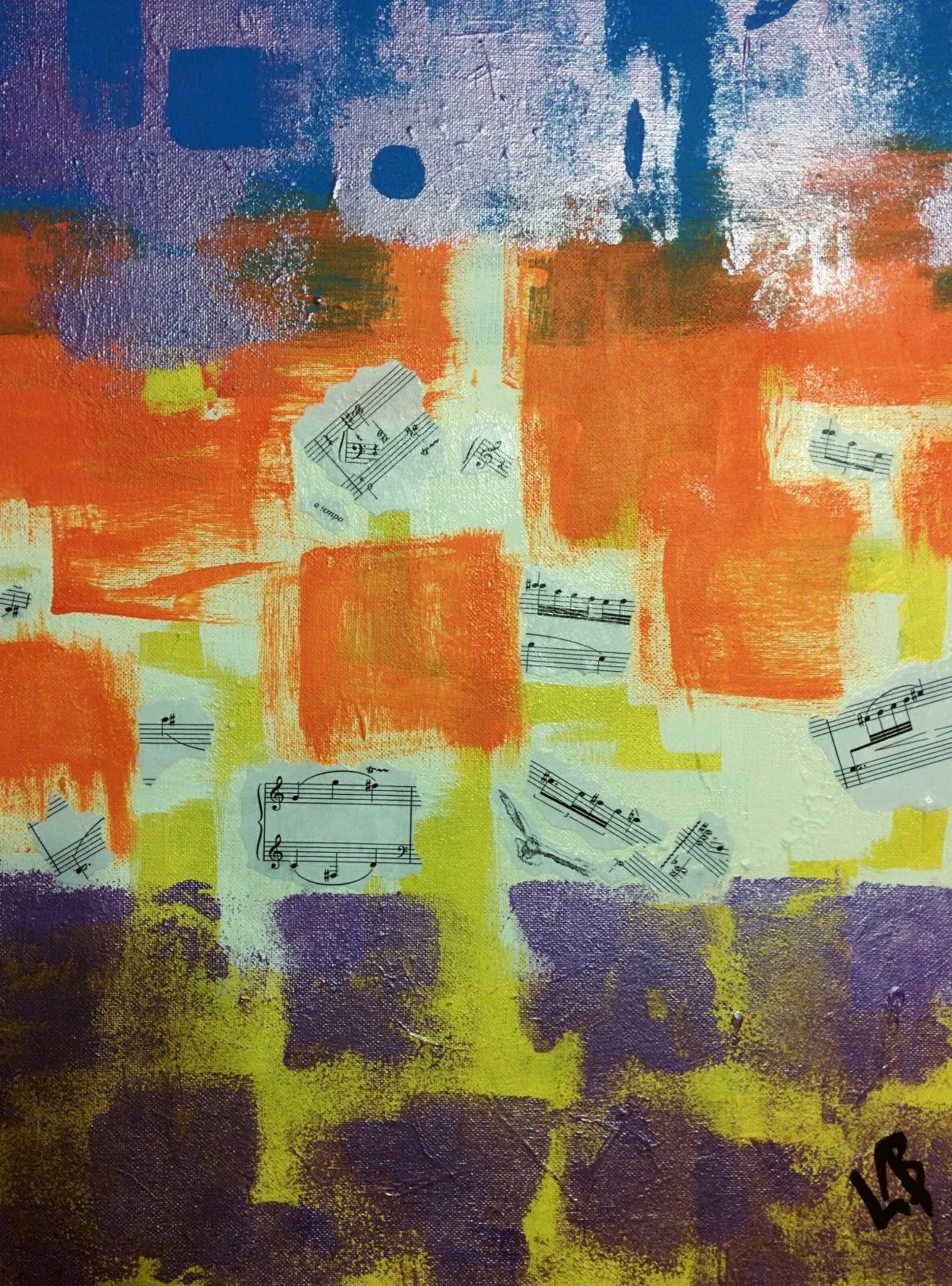 Arpèges en couleurs, œuvre de Lise Bujold