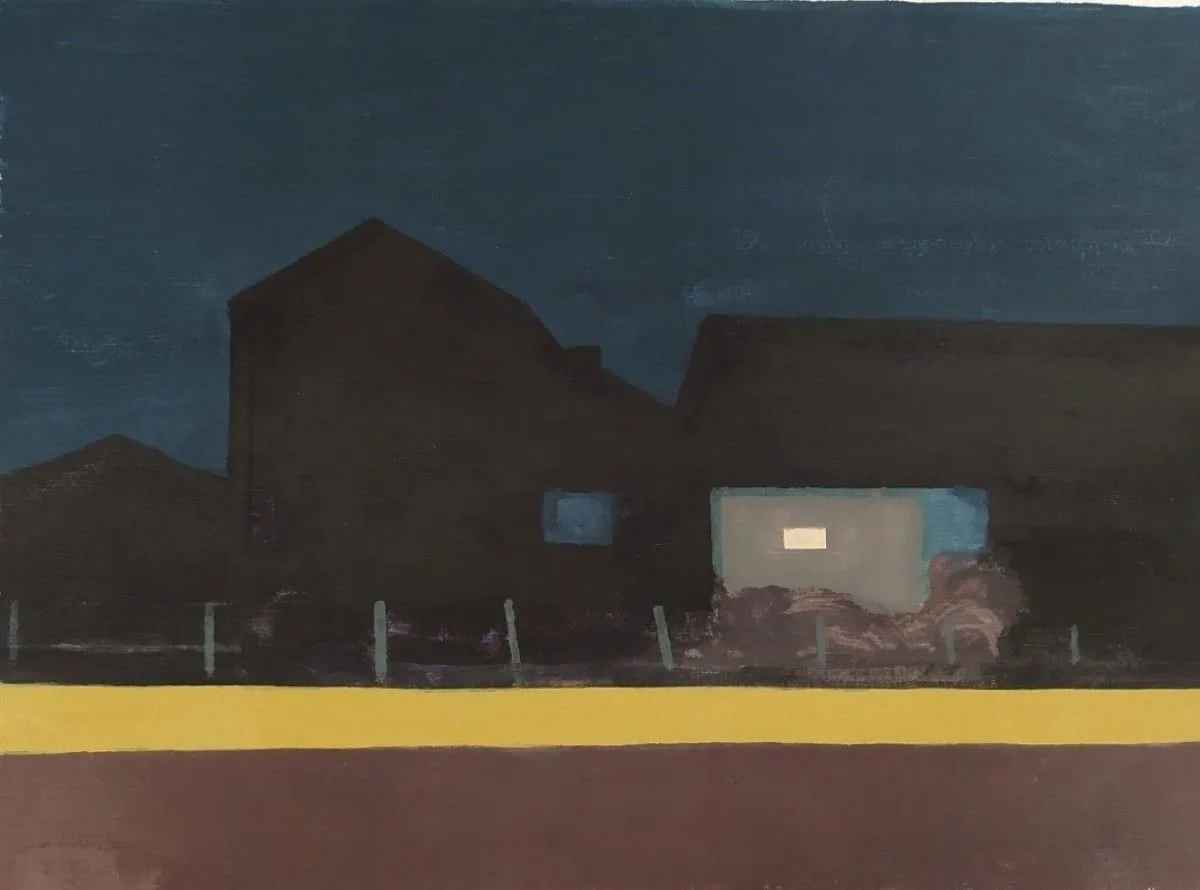 Gare à la nuit, artwork by Lucie Flamant