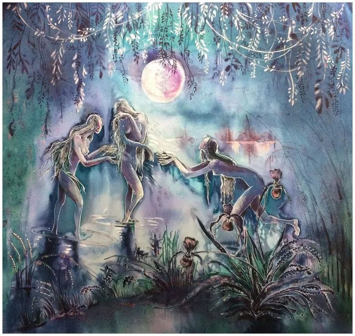 THE BATHERS, artwork by kate Gokieli