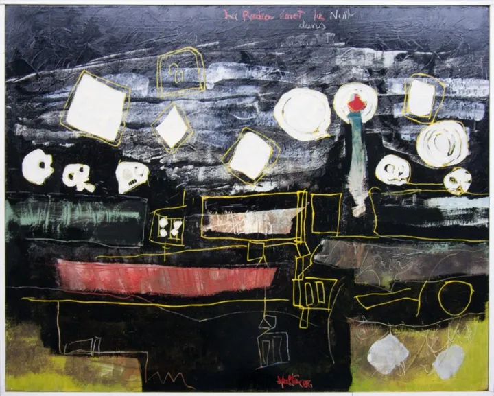 La radio émet dans la nuit, artwork by Alain HALTER