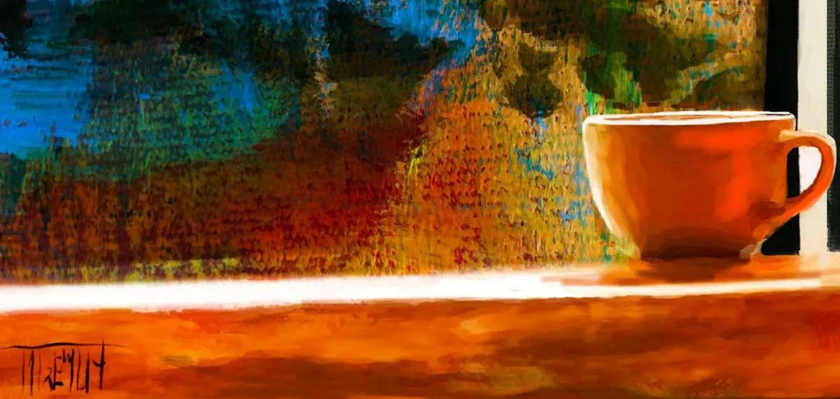 PAR LA FENÊTRE, artwork by MiCheline Tremblay