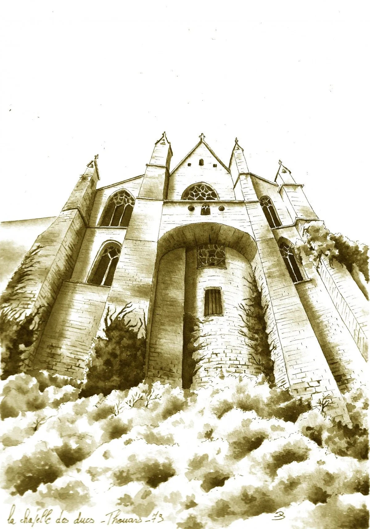 la chapelle des ducs, œuvre de pierre-jean laurence