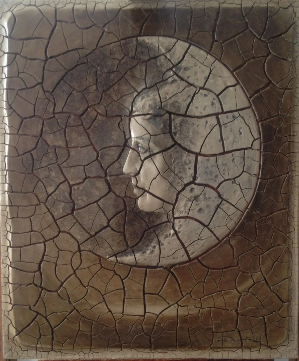 Reflexion on the moon, artwork by Karen Dayan