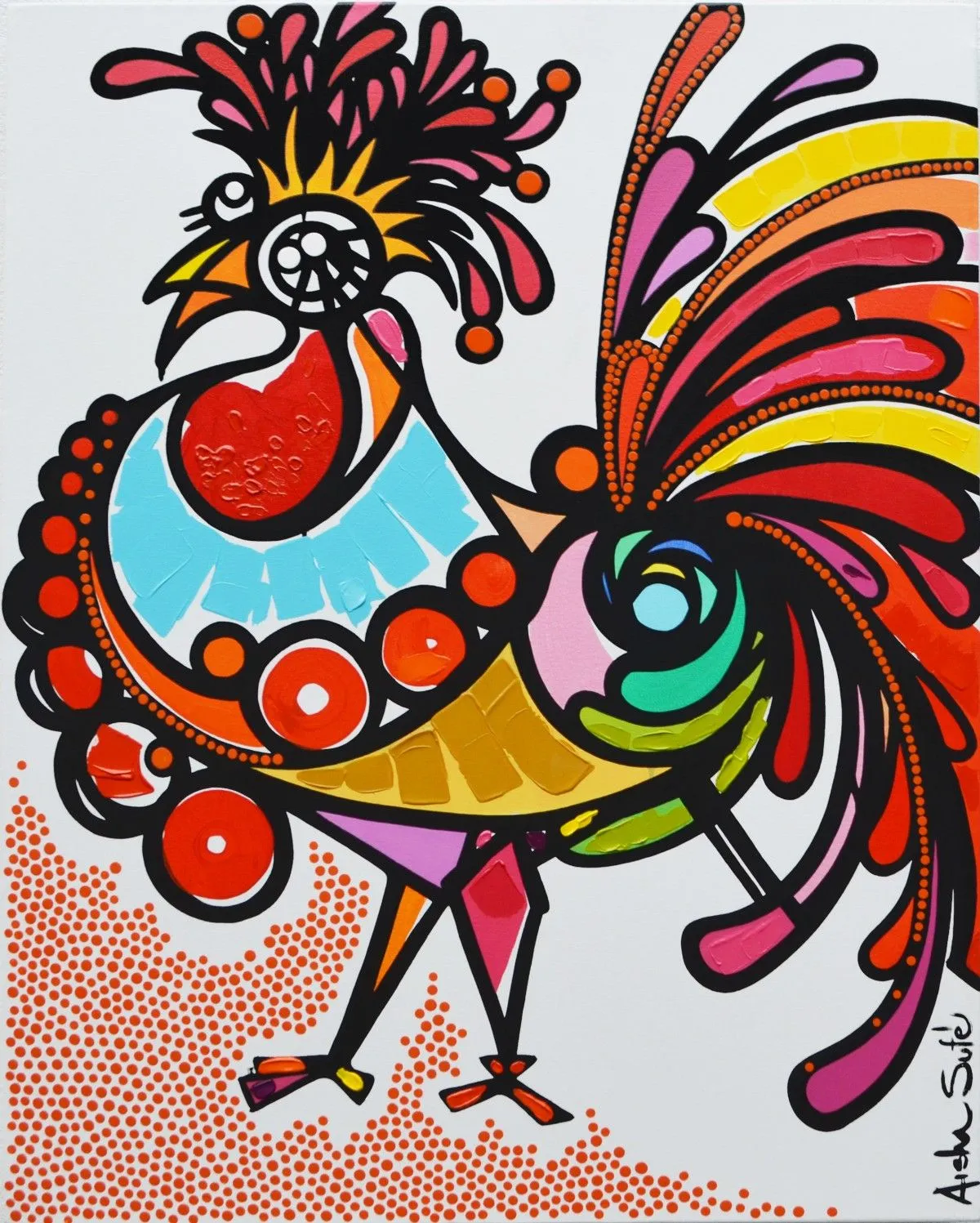 Gallo ll, artwork by Aisha Sufé