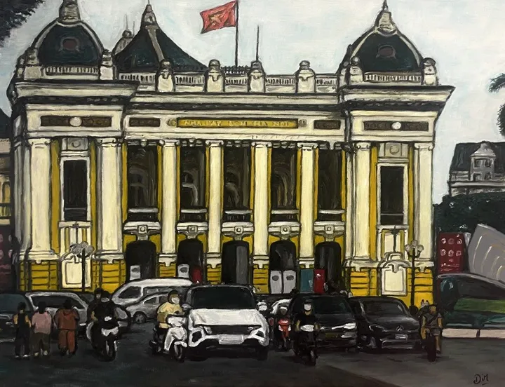 "L'Opéra de Hanoï", artwork by Dimitri Vincent