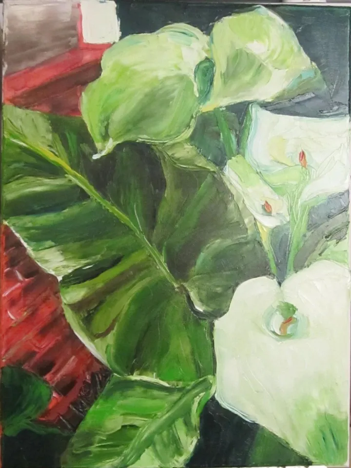 Florencia's Calas', artwork by Ligia Moya