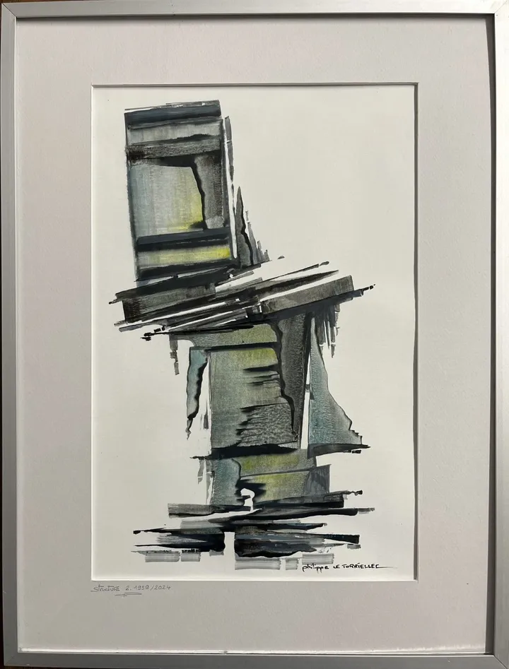 Structure 2/1959., œuvre de Philippe LE TORRIELLEC