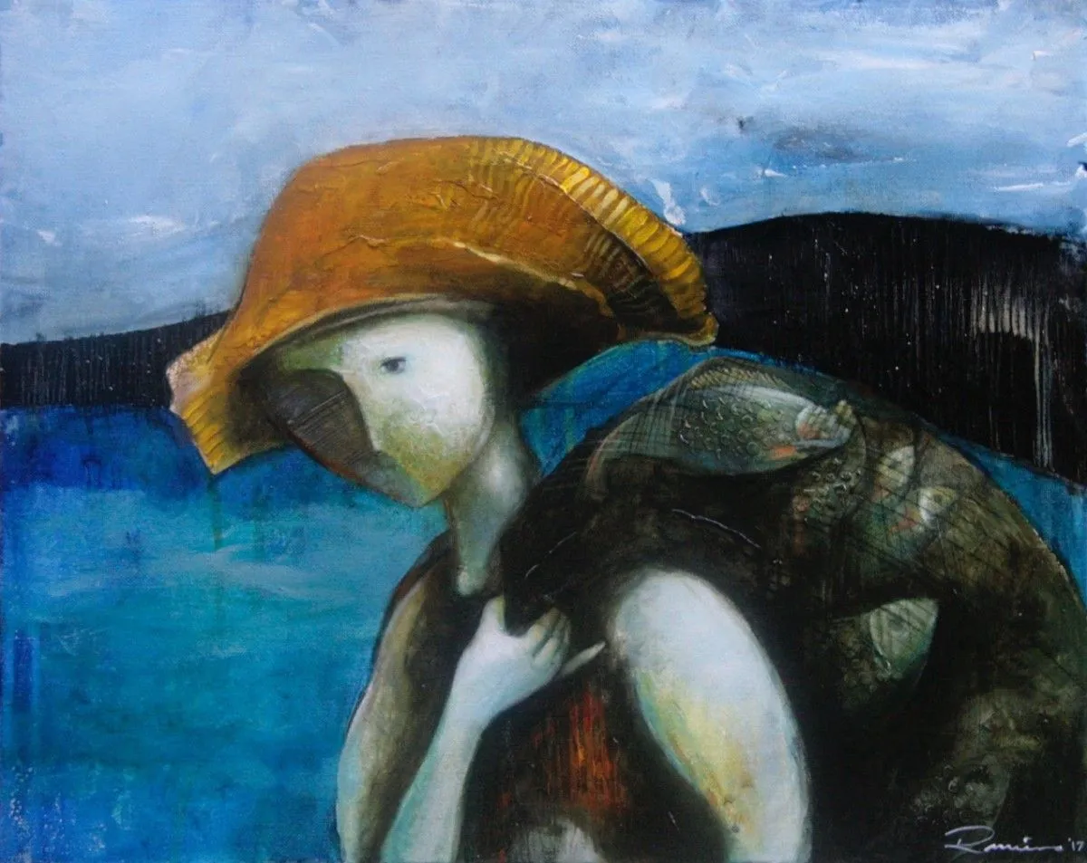 "Fisher boy", artwork by Juan Ramiro Torres