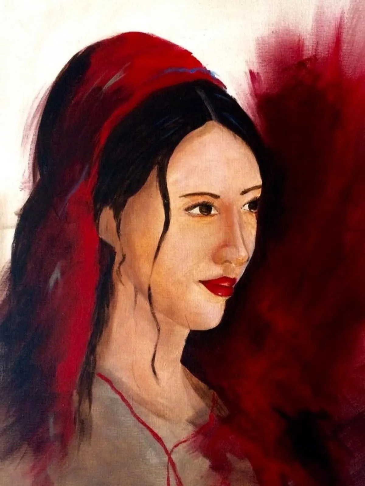 La femme au bonnet rouge, artwork by Françoise AUGUSTINE