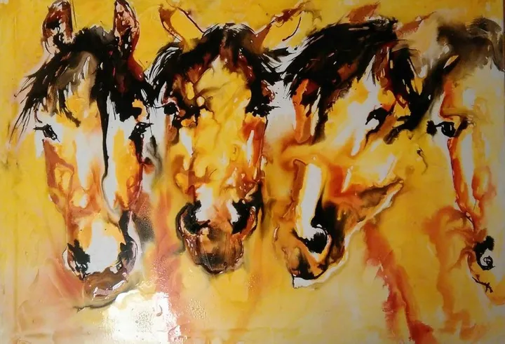 les frères, artwork by Audrey Amidieu