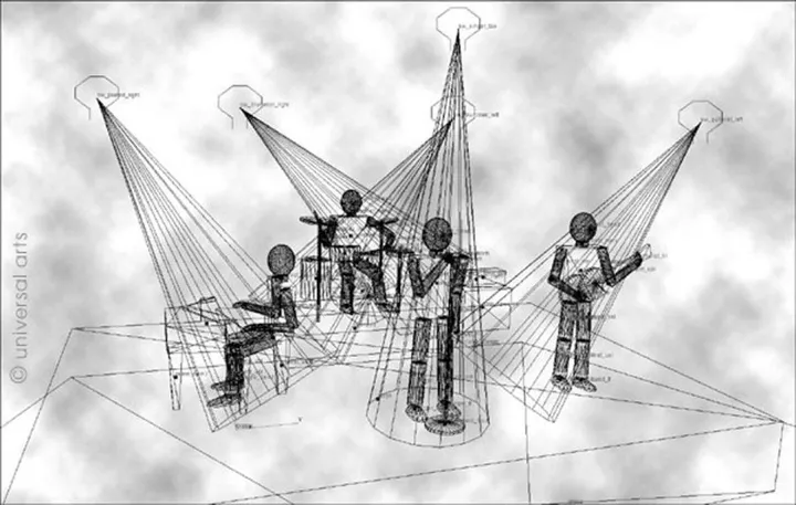 Mario Strack - The Band - Wireframe, œuvre de Mario Strack