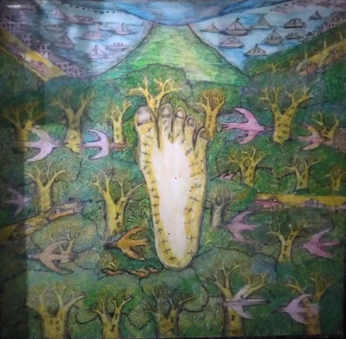 Big mountain series, œuvre de Lanjar Jiwo art studio
