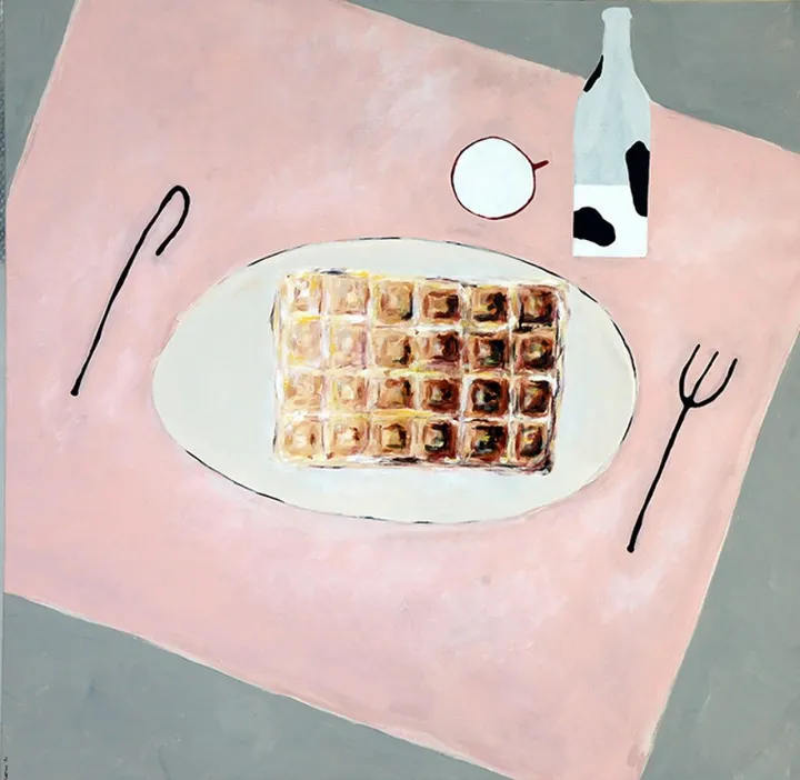 Project 365 Daily Things Item 1 Belgian Waffle for peace, œuvre de Laurent FORTON
