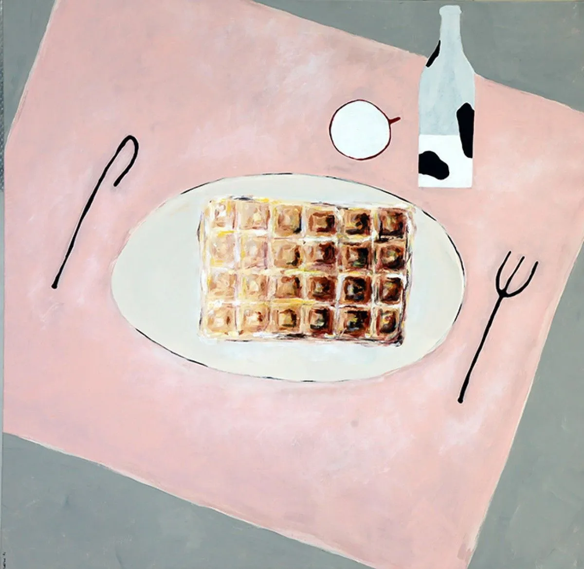 Project 365 Daily Things Item 1 Belgian Waffle for peace, œuvre de Laurent FORTON