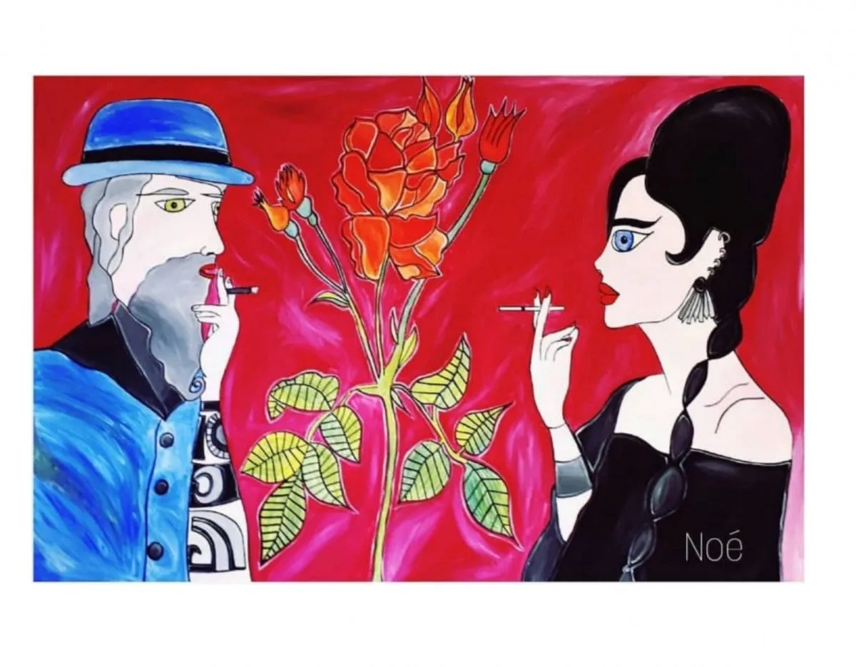 Smoking, artwork by No Hé