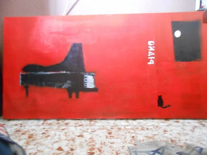 El piano la ventana y el gato, œuvre de Joao Dias