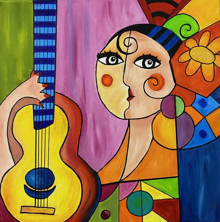 inspiration picasso, œuvre de Anne Antoine