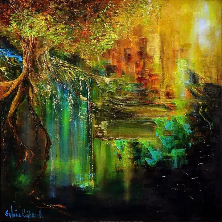 Dream tree, œuvre de Sylvia Reijbroek www.galeriekunstvolleven.be