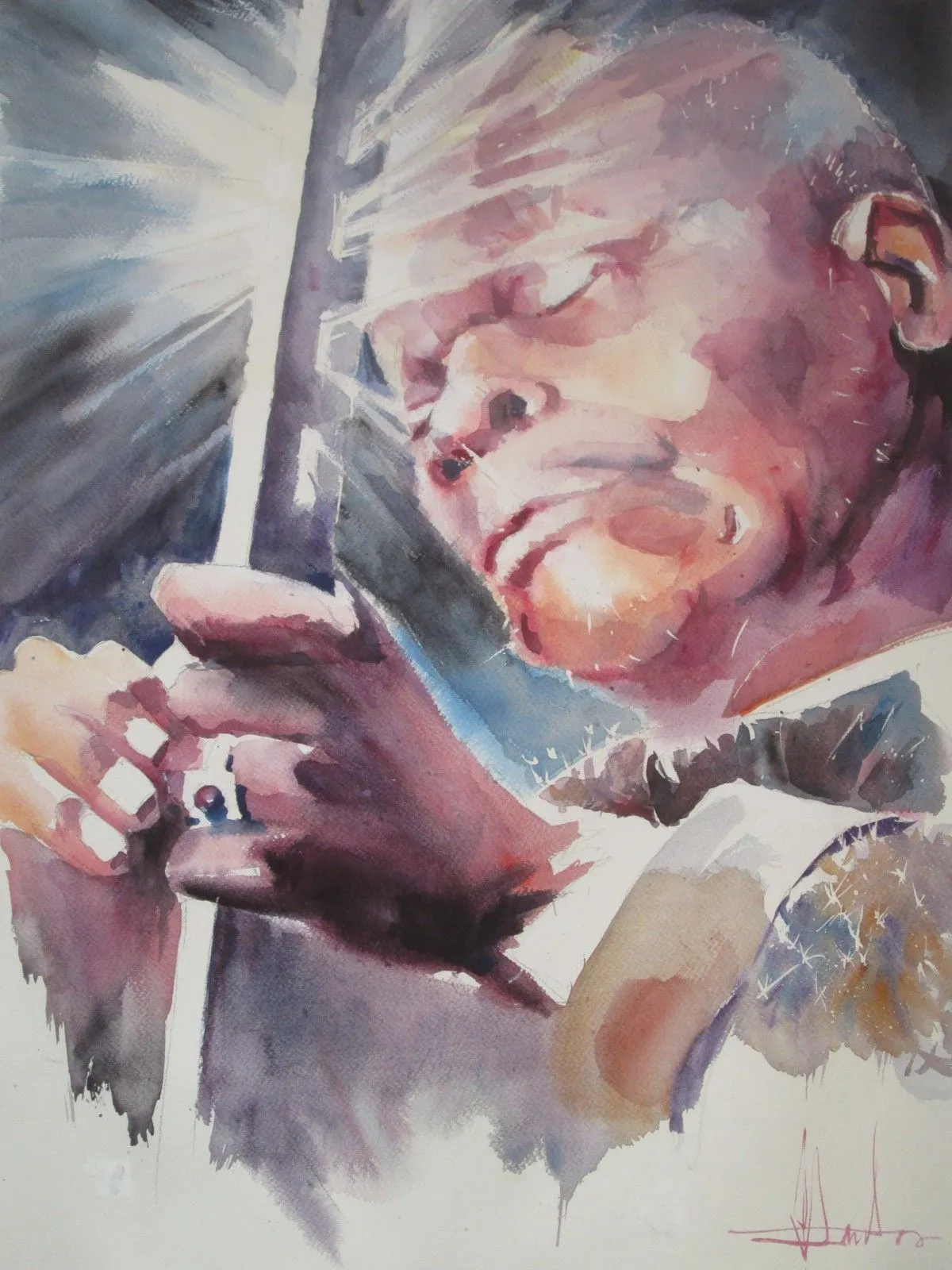 Homage BB King, œuvre de Radu Dumitrescu