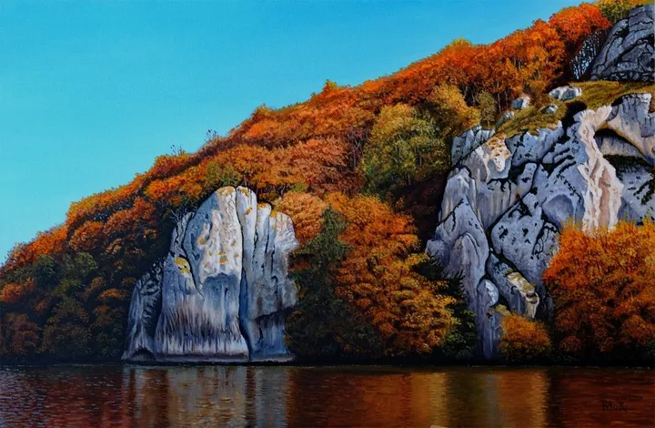 Autumn on the Rocks, artwork by Dietrich Moravec