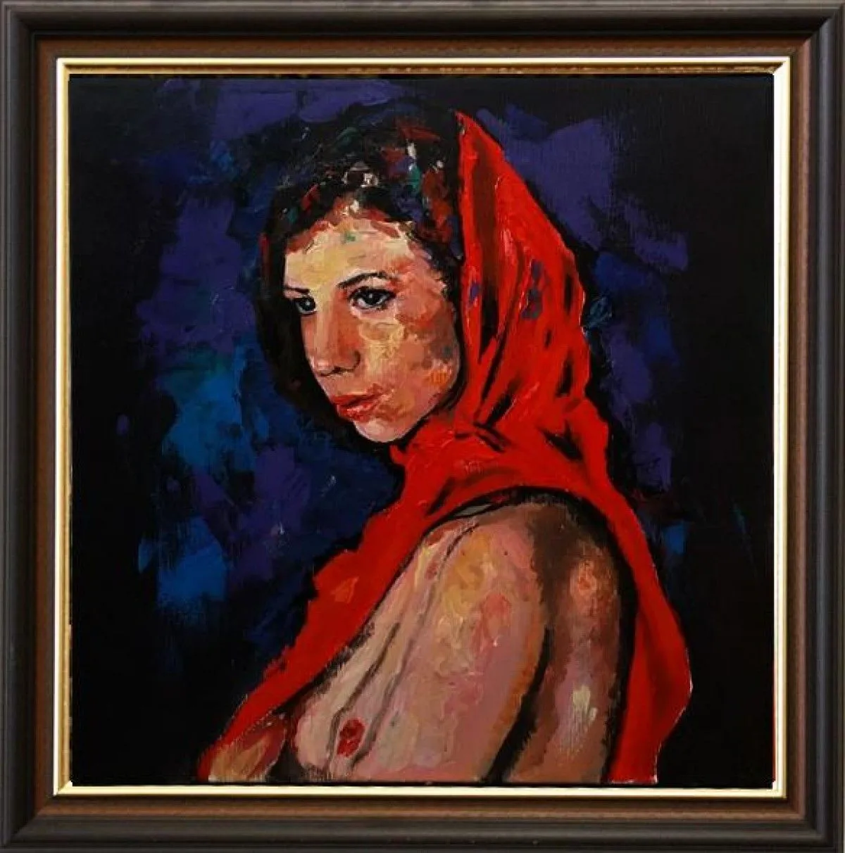 lady in the half red, artwork by Pavel Dan Florian