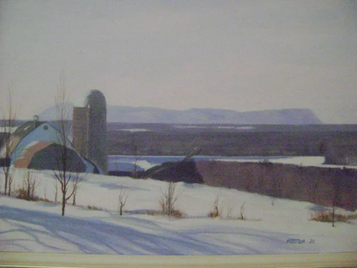 L hiver dans les Cantons de l Est, artwork by Jean-Claude Matton