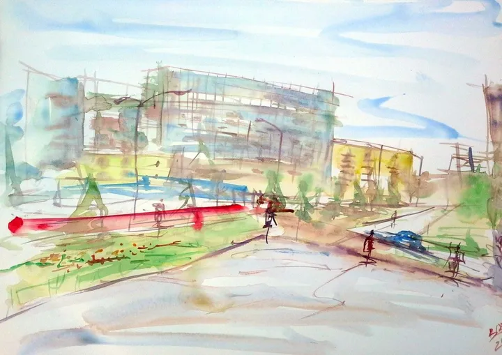Alafarabi-Almaty, artwork by Akpan Usoroh