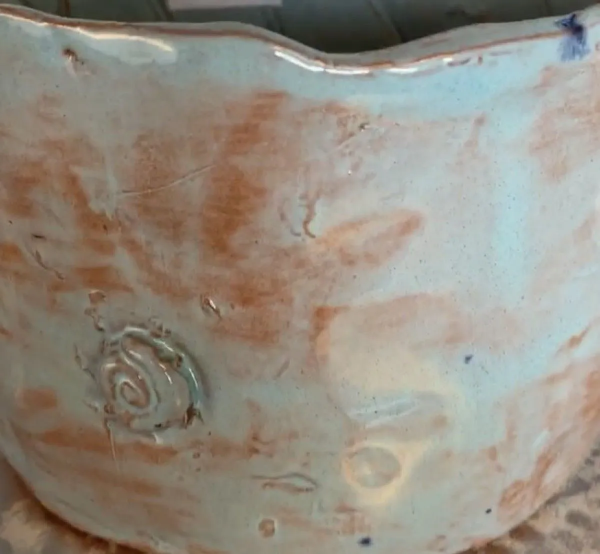 Pot azur, artwork by Anne Cellier