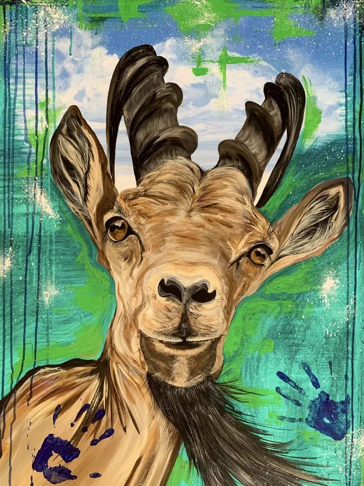 Goating around, œuvre de Tracy Mitchell
