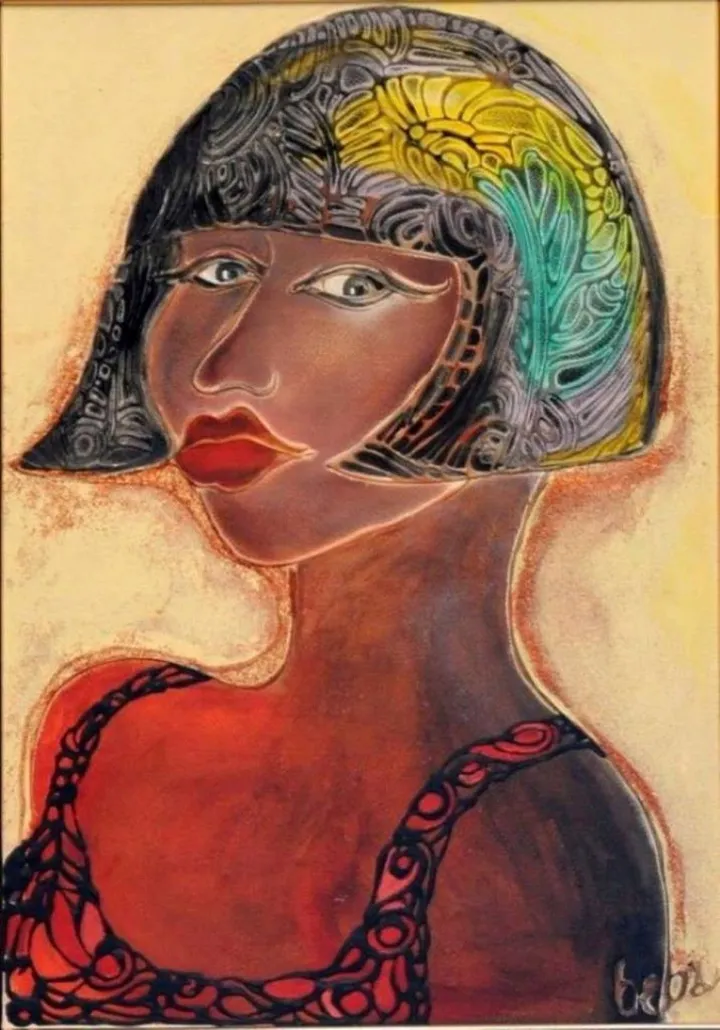 Girl, artwork by Milica Roganovic