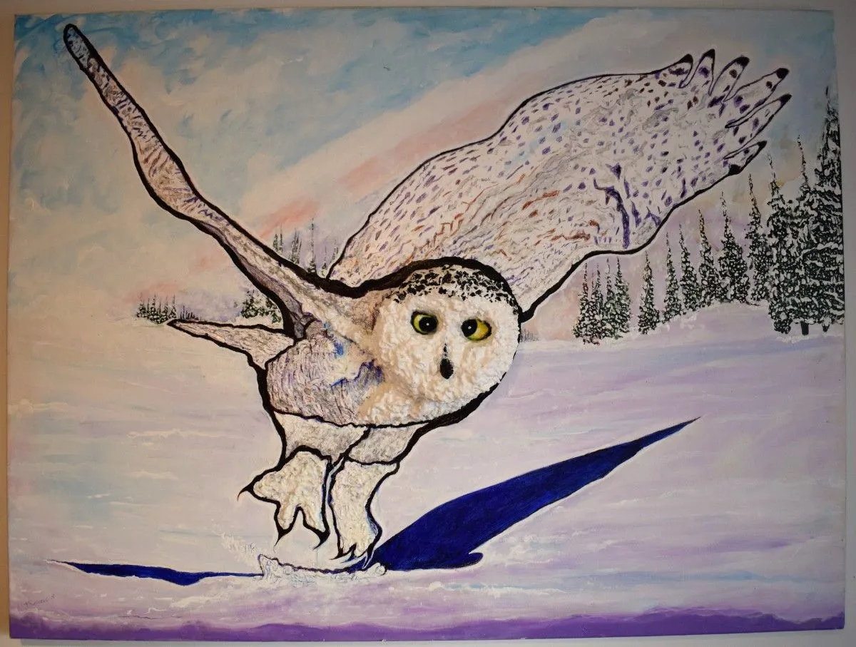 Harfang des Neiges, œuvre de Denis Roucau