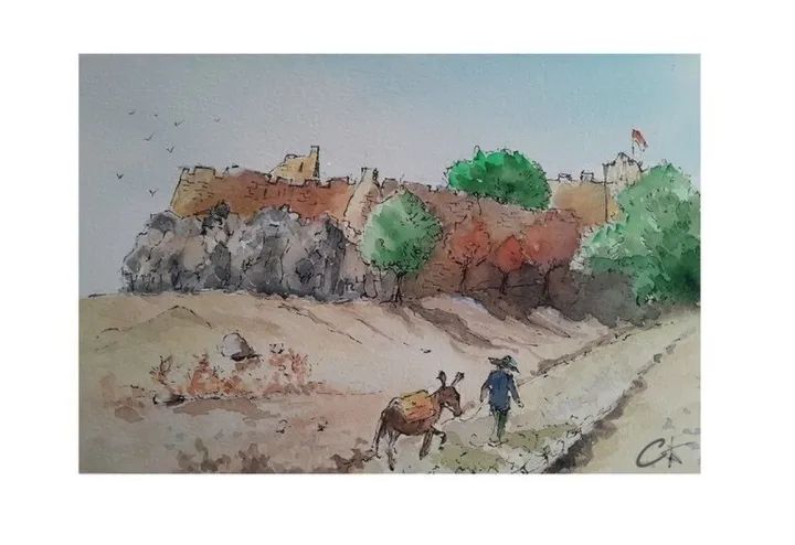 Lindos, Greece, œuvre de Costin Stere