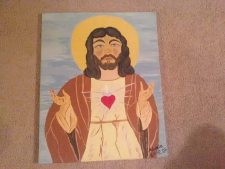 Jesus, artwork by Cerasela Ciobanu
