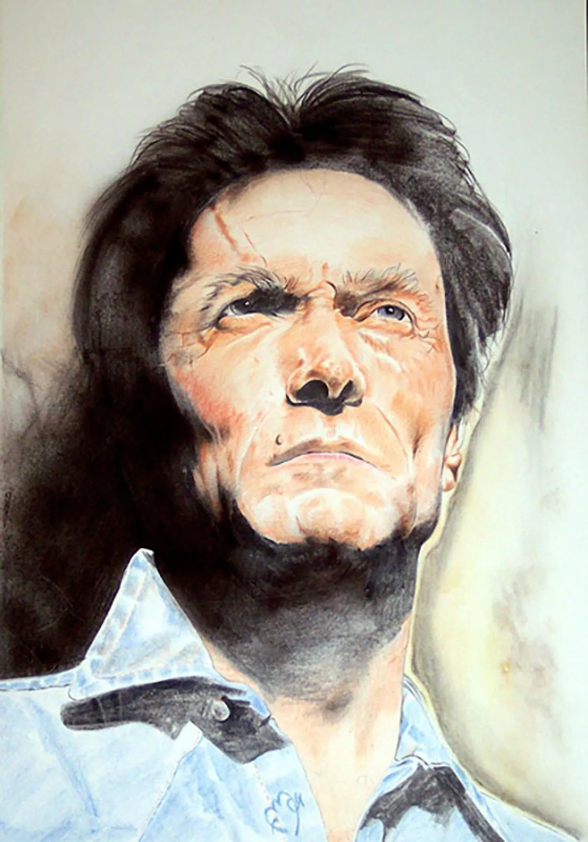 Clint Eastwood, artwork by Farid Mahiedine