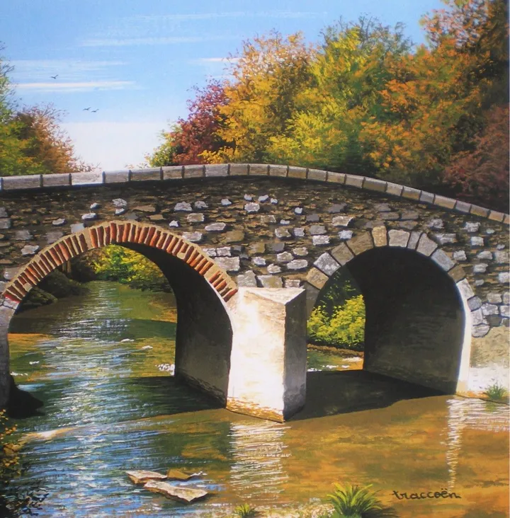 Little bridge, artwork by Thierry Traccoën