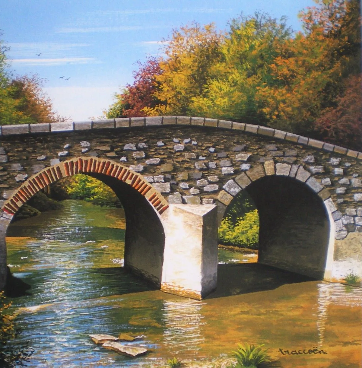 Little bridge, artwork by Thierry Traccoën
